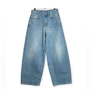 6397 High Rise Wide Leg Light Wash Denim